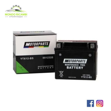 Batteria Moto AGM YTX12-BS...